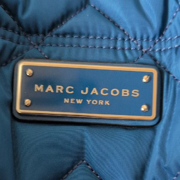 Marc Jacobs Teal Quilted Tote Bag Like New Without Tags - Picture 2 of 6